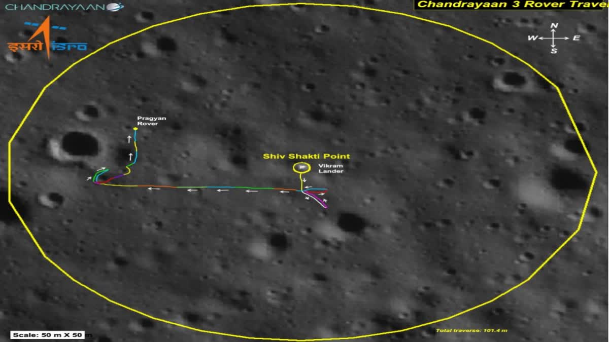 Rover 100 meters away from the lander