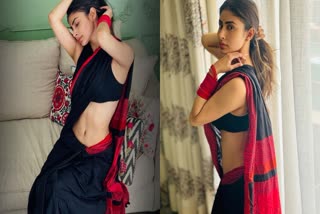 mouni roy in saree