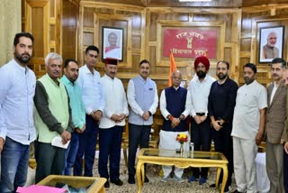 suresh kashyap submitted Memorandum to Governor  BJP mp suresh kashyap Met Governor Geological Survey in Himachal