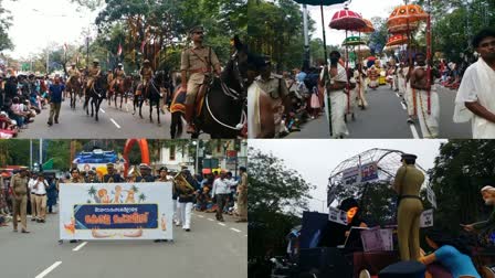 onam celebration  thiruvananthapuram  Cultural Procession  onam celebration end at thiruvananthapuram  Arif Mohammed Khan  Unique art forms of Kerala  P A Muhammed Riyas  കഥകളി  തെയ്യം  പരിസമാപ്‌തി  ഓണാഘോഷങ്ങൾ  സാംസ്‌കാരിക ഘോഷയാത്ര  ആരിഫ് മുഹമ്മദ് ഖാനാണ്  തിരുവനന്തപുരം  കലാരൂപങ്ങൾ