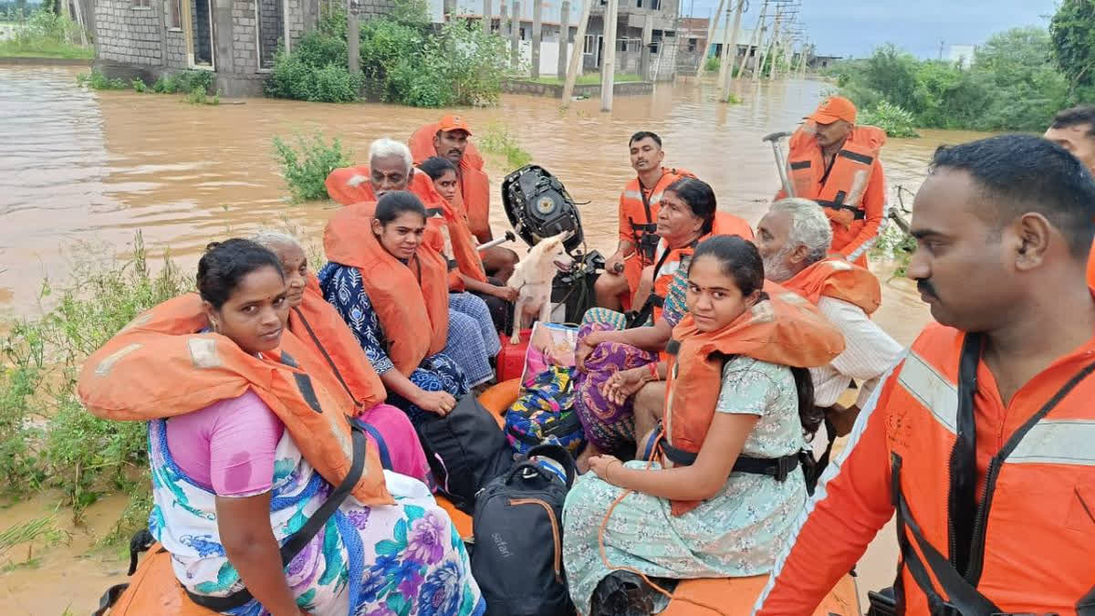 In response to severe flooding in Vijayawada, Andhra Pradesh has been supplied with power boats and helicopters by the Centre. CM N Chandrababu Naidu had sought these assets to enhance flood relief operations. The boats are now assisting in evacuations and disturbing essential supplies, while the state continues to provide food and other aid to the affected population.