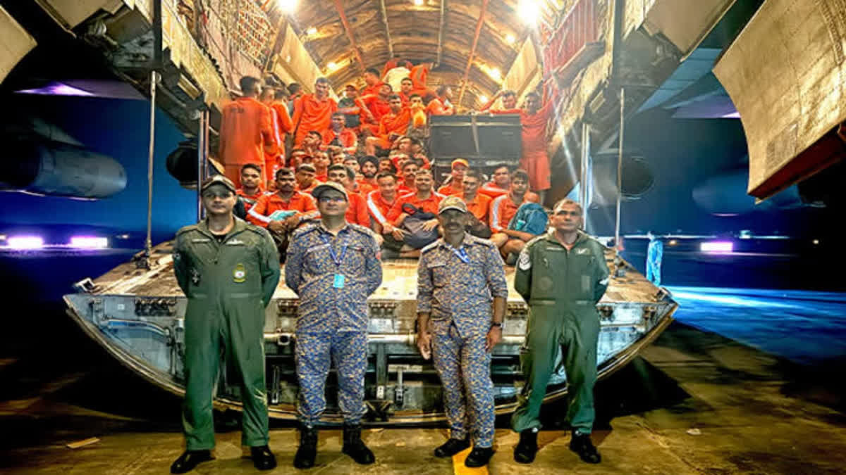 Indian Airforce Sends Two Aircrafts to Help With Disaster Relief in Andhra Pradesh