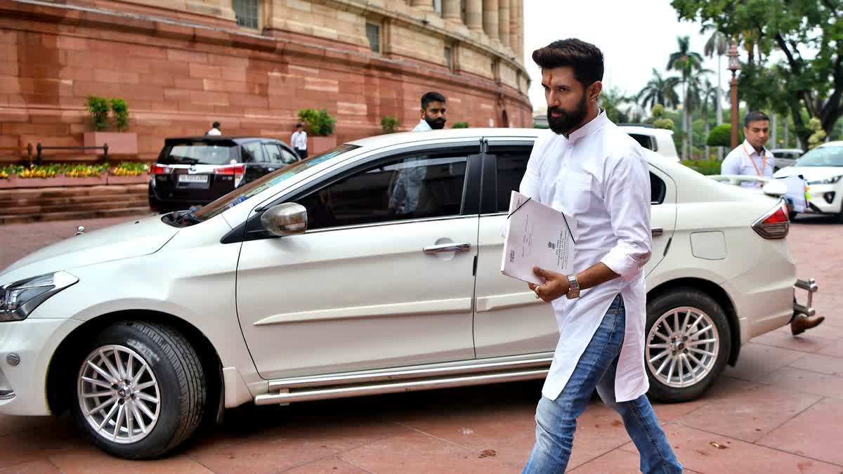 UNION MINISTER CHIRAG PASWAN  CHIRAG PASWAN CAR CHALLANED  ചിരാഗ് പാസ്വാൻ്റെ കാറിന് പിഴ  CHIRAG PASWAN CAR CHALLAN