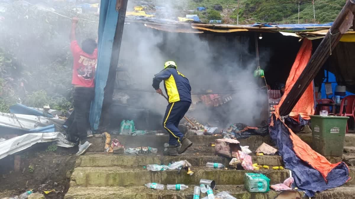 Shop Fire in Lincholi of Kedarnath Yatra Route