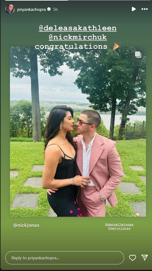 Nick Jonas shares a romantic photo with Priyanka Chopra from his friend wedding, see