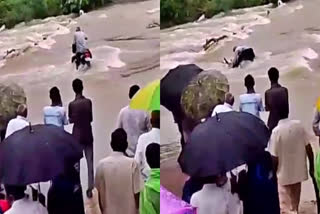 MAN WASHED IN FLOOD IN NIZAMABAD