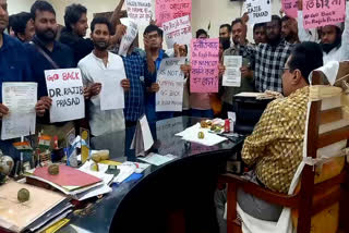 Protest in NBMC