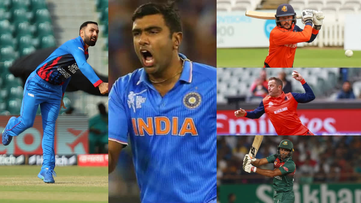 five elderly players in Cricket World Cup 2023  Cricket World Cup 2023  Mohammad Nabi  R Ashwin  Wesley Barresi  വെസ്‌ലി ബറേസി  മുഹമ്മദ് നബി  ഏകദിന ലോകകപ്പ്  ലോകകപ്പിലെ പ്രായം കൂടിയ കളിക്കാര്‍  Cricket World Cup 2023 elderly players