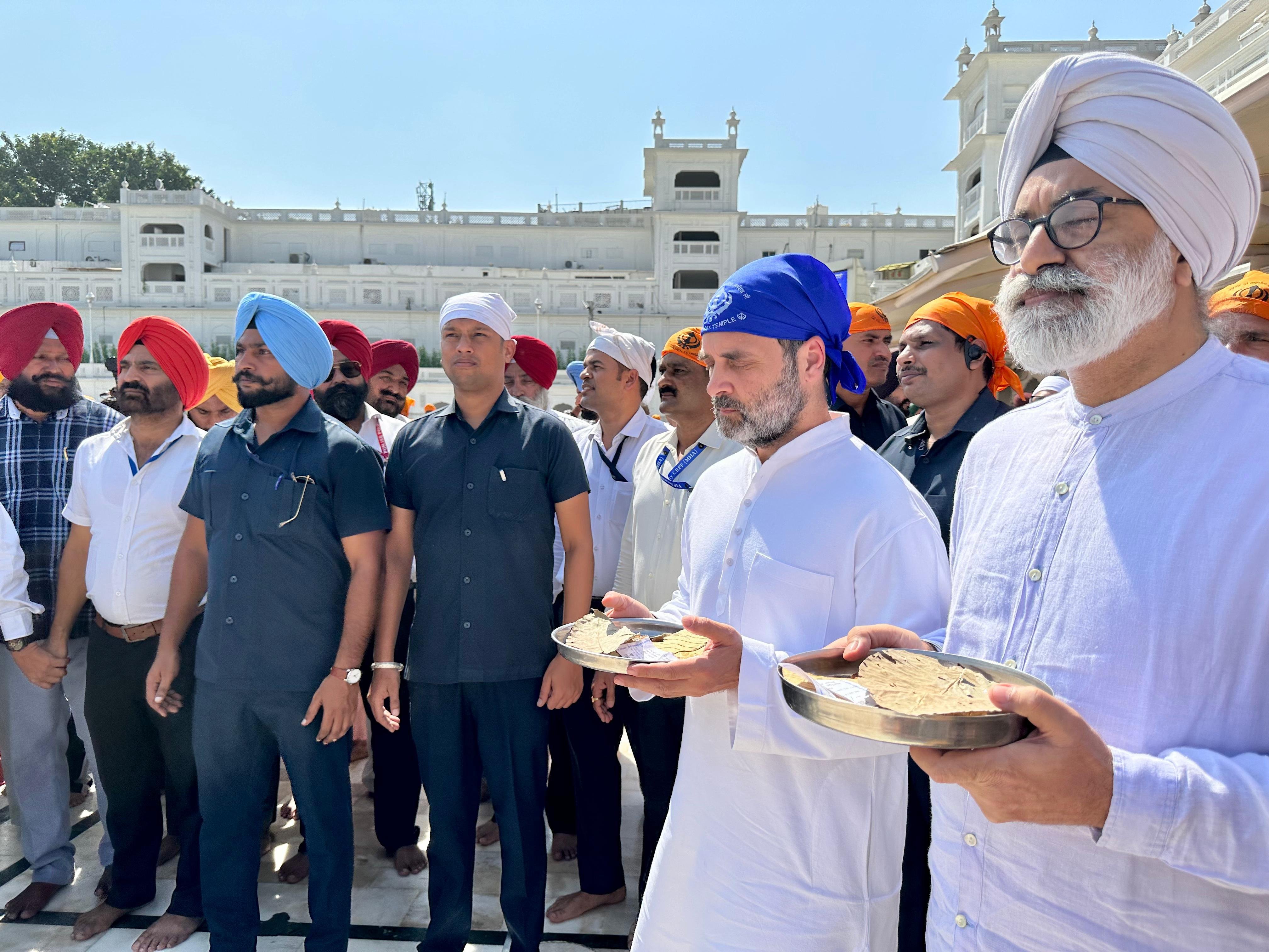 Rahul Gandhi Golden Temple