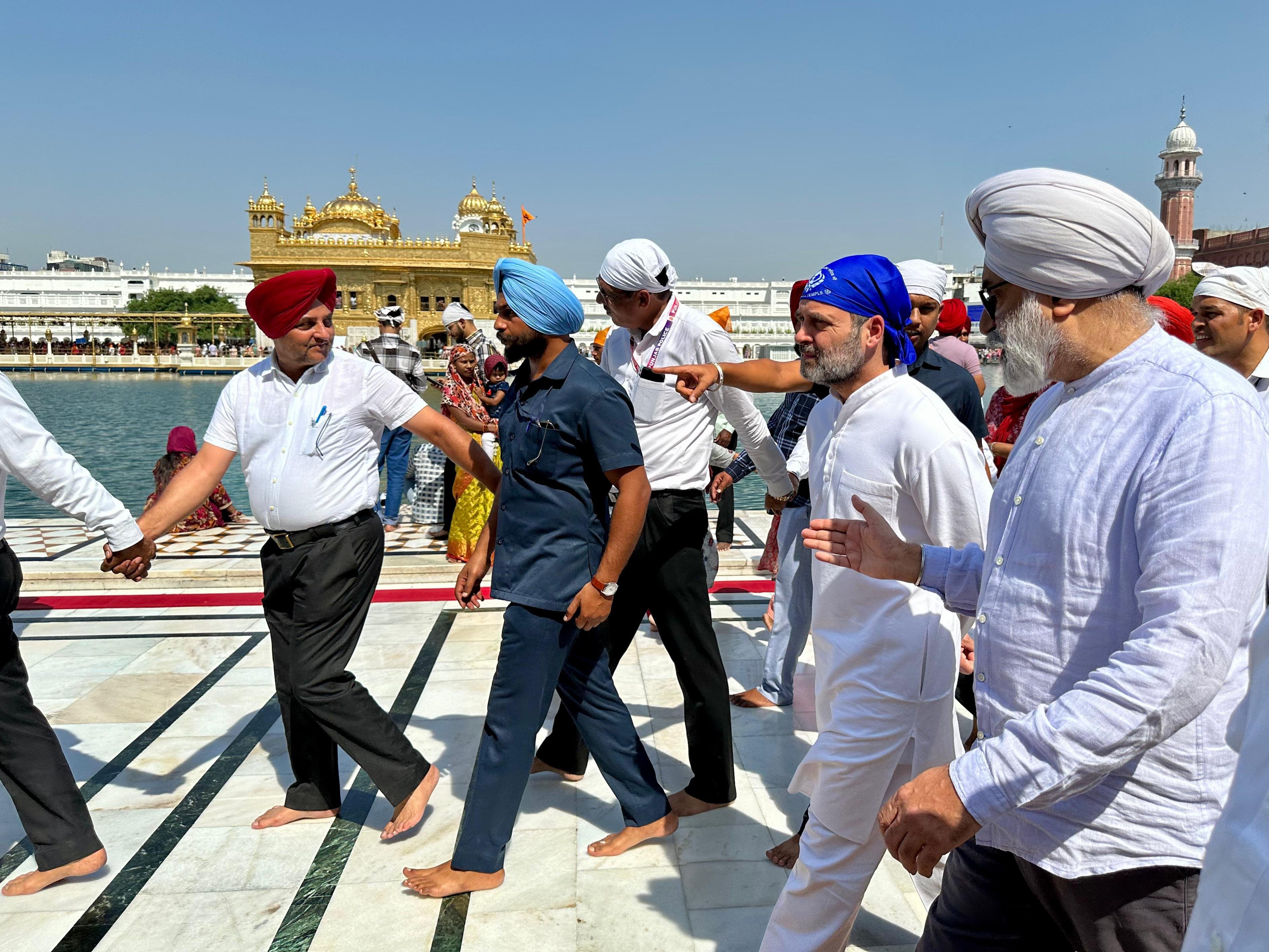 Rahul Gandhi Golden Temple