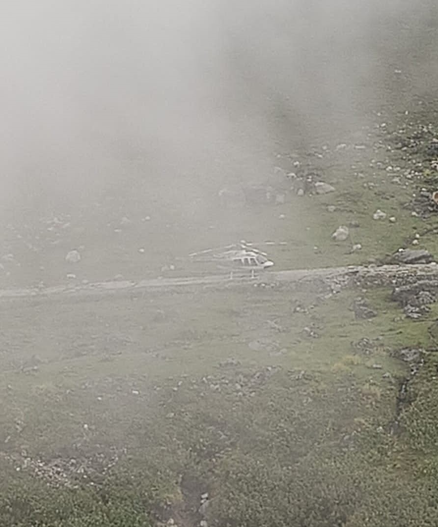 Emergency landing of helicopter in Kedarnath Dham