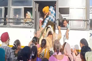 Clash over free travel for women at Amritsar bus stand,conductor pushes women away