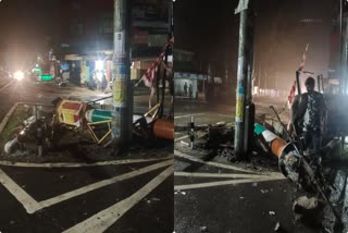 Ashoka pillar collapsed in latehar due to road accident