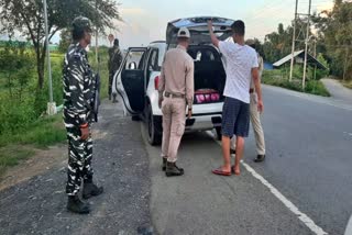 vehicle checking in manipur