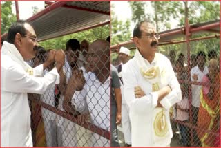 TTD Chairman Inspected Devotees Rush in Tirumala