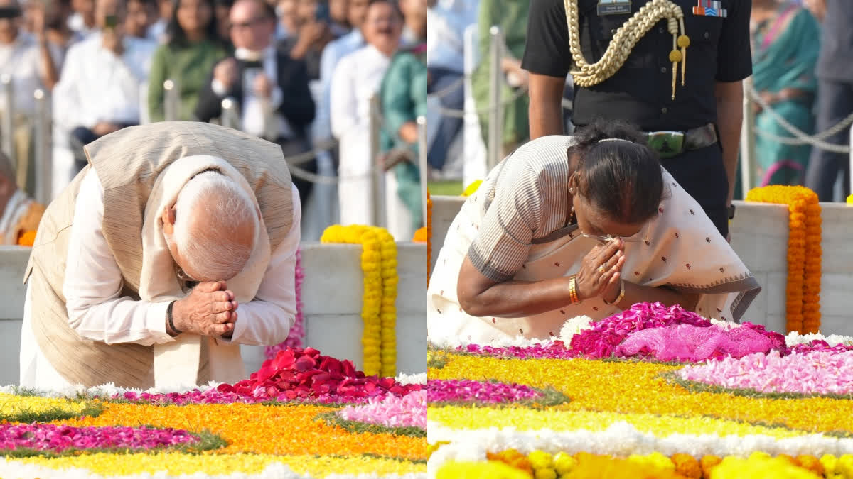 On the Birth anniversary of Mahatma Gandhi and Lal Bahadur Shastri, PM Modi paid tribute to both leaders, emphasising Gandhi's ideal of truth and non-violence and Shastri's dedication to soldiers and farmers. Modi also participated in a cleanliness drive to mark the 10th Swachhata Bharat campaign, urging citizens to contribute to a cleaner India. President Murmu also honoured their legacies, highlighting their contributions to the nation.