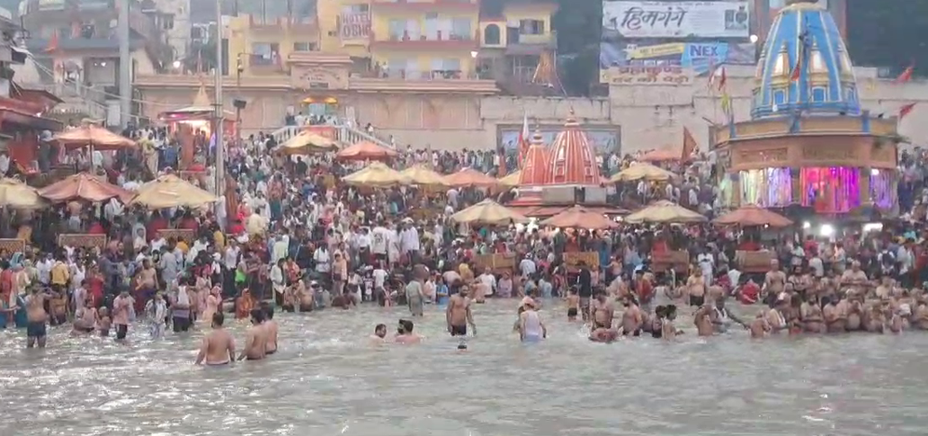 Ganga snan in Haridwar