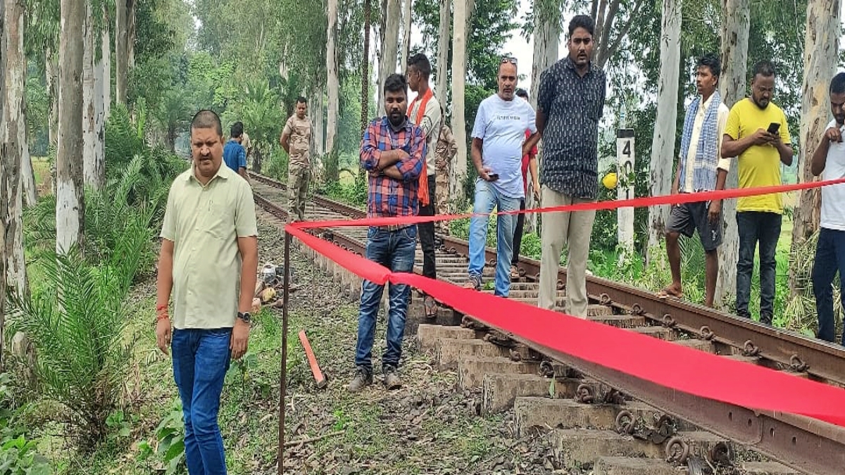 Explosion on railway track