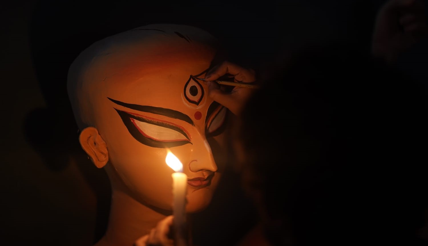 GODDESS DURGA CHOKKHU DAAN