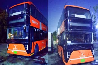 up electric double decker bus could not run registration come lucknow from maharashtra