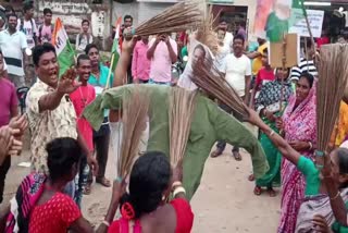 Protest against TMC MLA