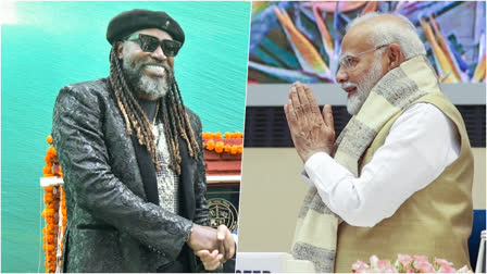 Chris Gayle Meets PM Modi