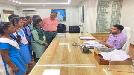 Tribal students met Kalahandi District Collector to air their grievances