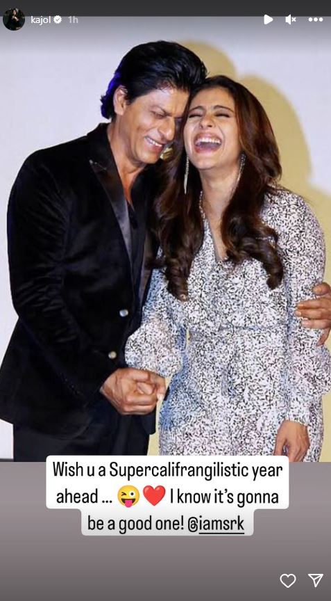 Kajol Wish Shah Rukh A happy Birthday