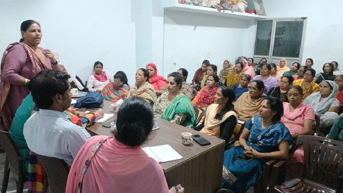 Haryana Anganwadi Worker Protest