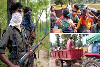 naxalites kills villagers in Kanker and Bijapur