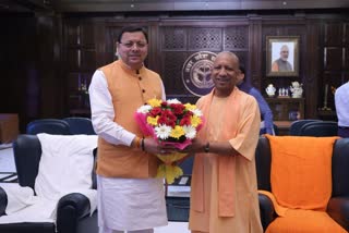 Discussion on assets between CM Dhami and CM Yogi