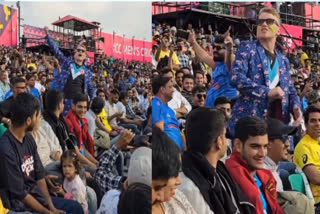 Foreign cricket fans raised slogans of Jai Shri Ram