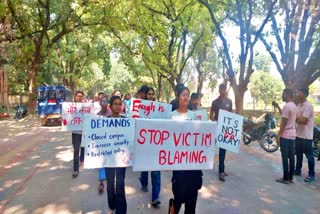 Students protest in University Capmus