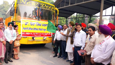 Speaker Kultar Sandhavan flagged off the buses of the School of Eminence in Farkidkot.