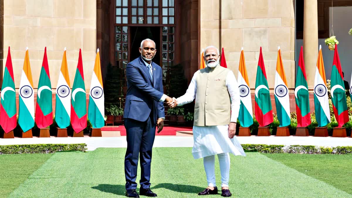 President Muizzu with PM Modi