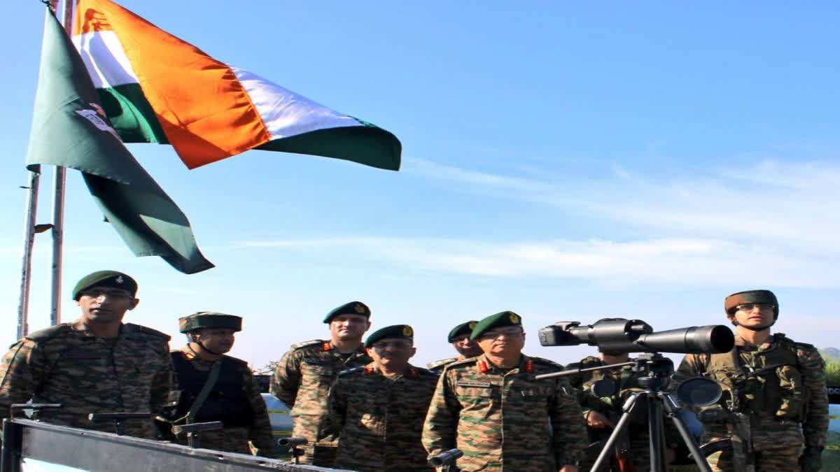 General Officer Commanding of Jammu-based White Knight Corps Lieutenant General Navin Sachdeva, along with GOC CIF Romeo, visited the Songri Rajouri sector on Saturday to review the security situation and operational preparedness of the troops deployed on ground zero in Jammu and Kashmir’s Rajouri district.