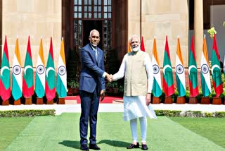 President Muizzu with PM Modi