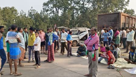 Locals at the fatal spot