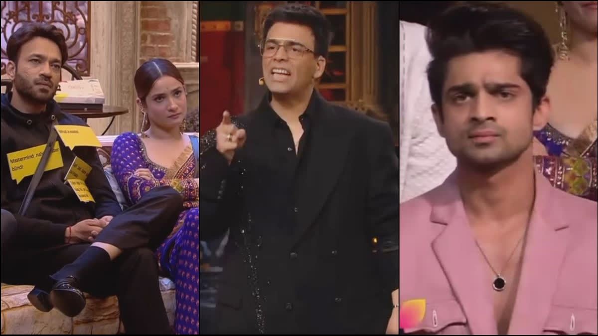 Bigg Boss 17: Karan Johar reveals Vicky Jain's 'number game'; confronts Abhishek Kumar for crossing his line in the house