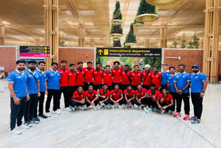 The Indian Junior Hockey Team left India from Kempegowda International Airport (KIA) in Bengaluru for the FIH Hockey Men’s Junior World Cup 2023, which is scheduled to start on December 5 at Kuala Lumpur in Malaysia.
