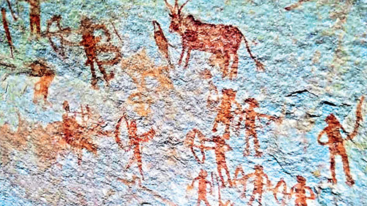 ten_thousand_years_old_paintings_found_in_chintakunta_caves_in_ysr_district