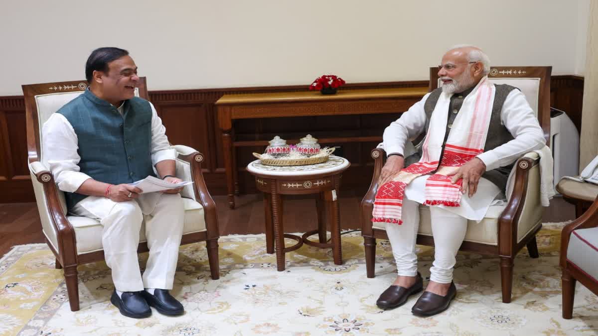 Assam Chief Minister Dr. Himanta Biswa Sarma meets PM Modi