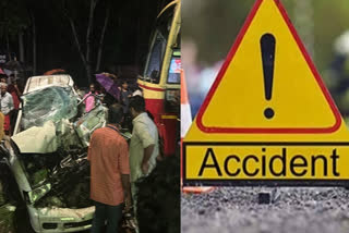 ALAPPUZHA KALARCODE ACCIDENT  FIVE DIED IN ALAPPUZHA ACCIDENT  ആലപ്പുഴ കളർകോട് റോഡപകടം  ആലപ്പുഴ കാറും ബസും കൂട്ടിയിടിച്ചു