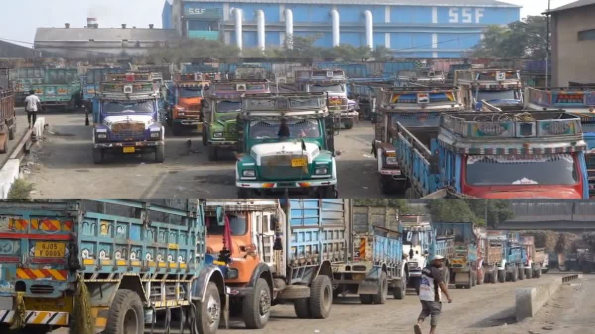 Truck drivers strike