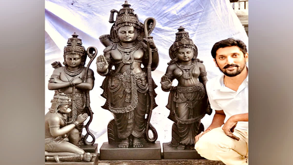 Karnataka sculptor Yogiraj Arun Rama Idol Selected for Consecration in Ayodhya Ram Temple