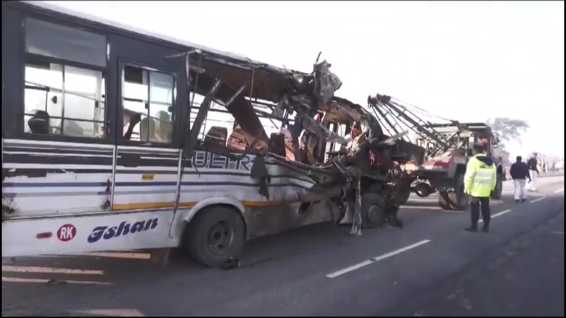 assam bus truck accident
