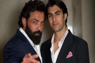 Bobby deol and his son