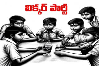 Government hostel students were caught drinking