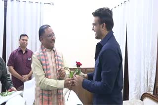 Sourav Ganguly met CM Vishnudeo Sai