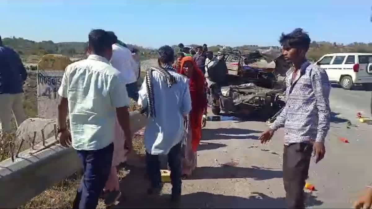 A tragic road accident occurred in the Udaipur district of Rajasthan on Friday, resulting in the deaths of five people and leaving eight others seriously injured.